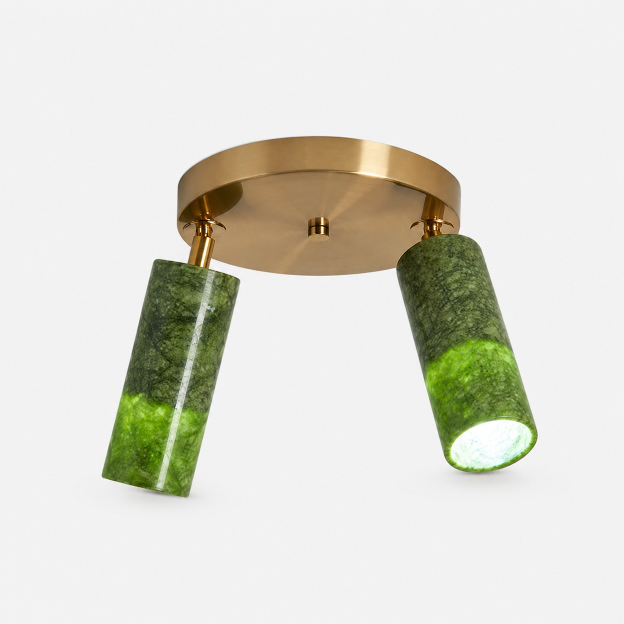 W-3433 natural jade flush mount ceiling light image 3