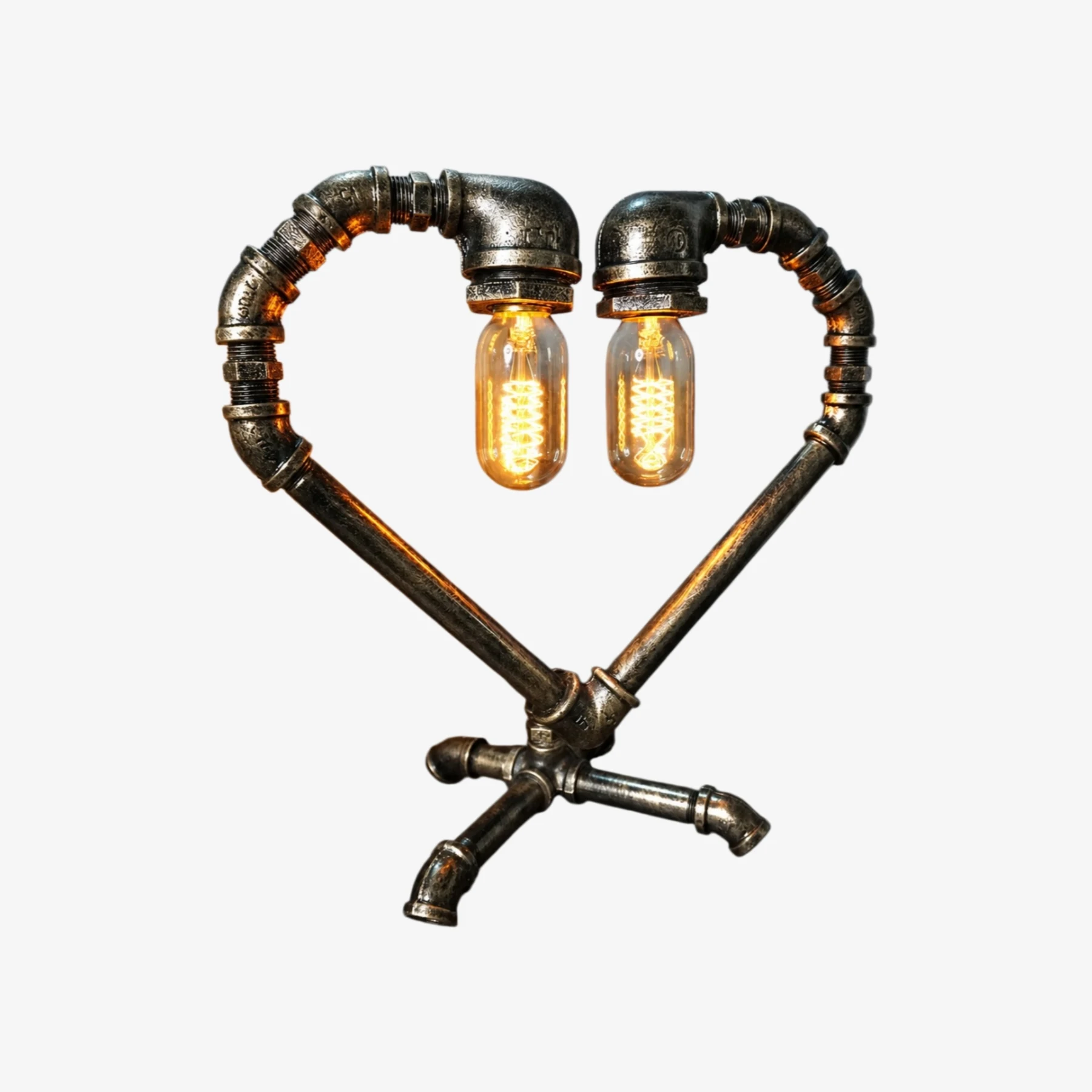 Ai Ai lampara de mesa industrial retro de tuberia