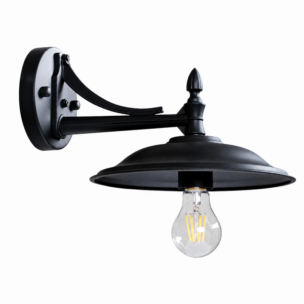Leviaxa Matte Black outdoor wall sconce SKU image